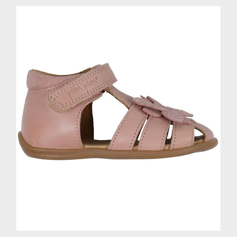 Pom Pom Sandaler - Starters Flower Velcro - Rose