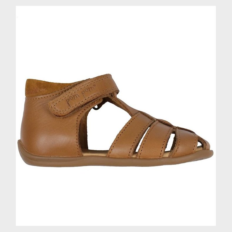 Pom Pom Sandaler - Starters Velcro - Camel