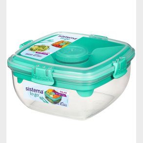 Sistema Madkasse m. Tilbehr - Salad - 1,1 L - Turkis