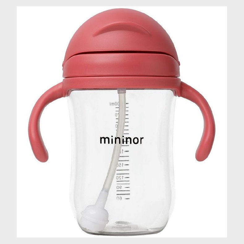 Mininor Kop m. Sugerr - Tritan - 330 ml - Rabarber