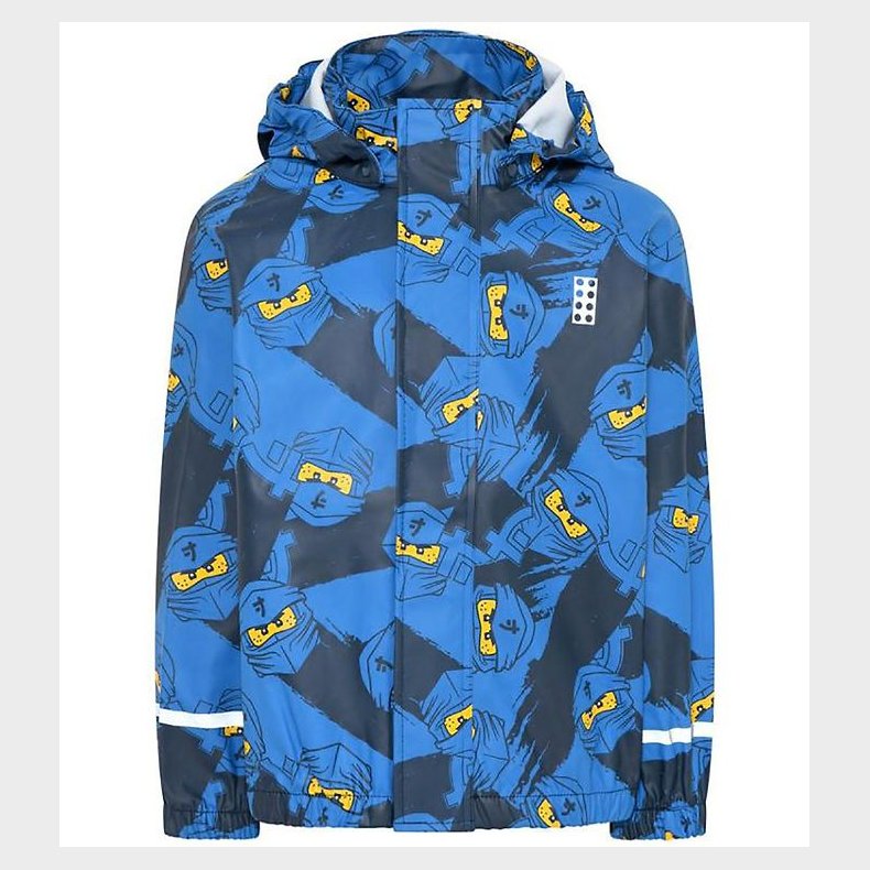 LEGO® Ninjago Regnjakke - PU - Jonathan 103 - Bl m. Ninjaer