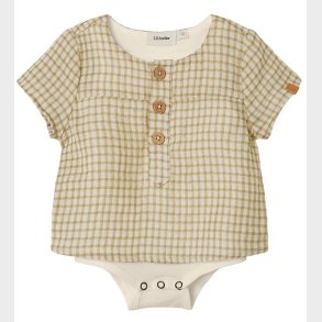 Lil' Atelier Skjortebody k/ - NbmHanson - Sage m. Tern