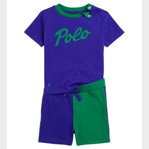 Polo Ralph Lauren T-shirt/Sweatshorts - Classics - Bl�/Gr�n