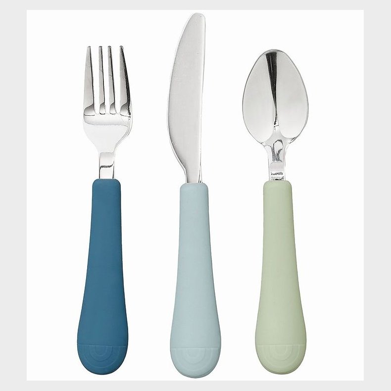 Cam Cam Bestikst - Silikone - Rainbow - Ocean Mix