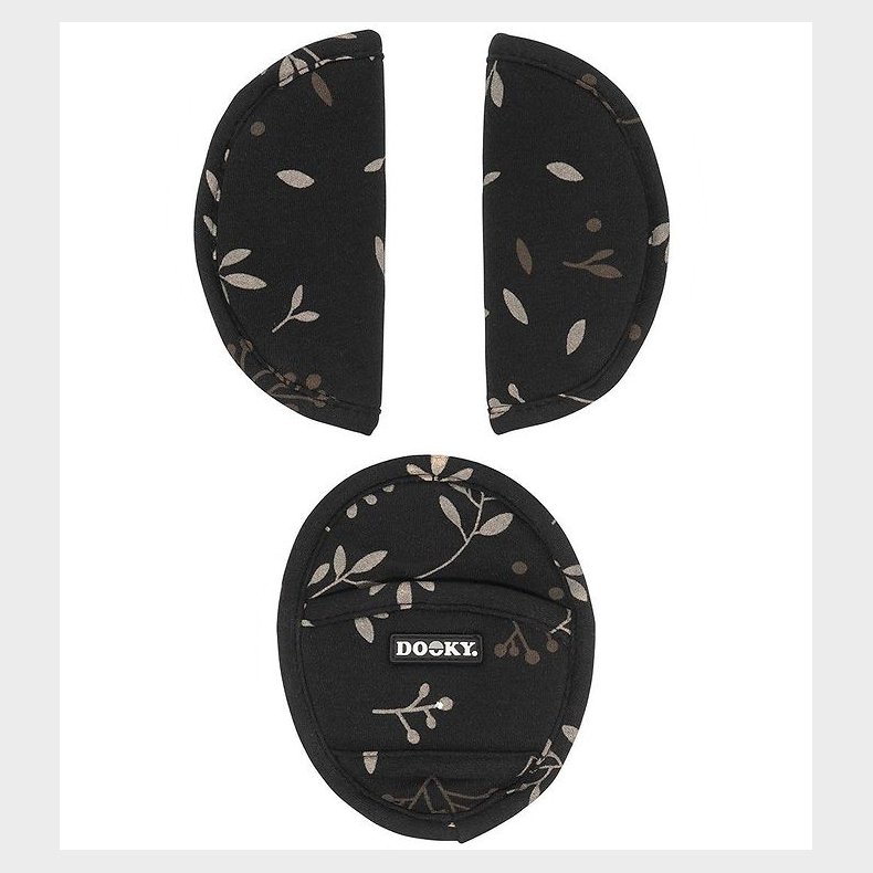 Dooky Universelle Puder - Romantic Leaves - Sort