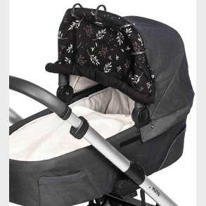 Dooky Solsejl - Universal - UV50+ - Romantic Leaves Black