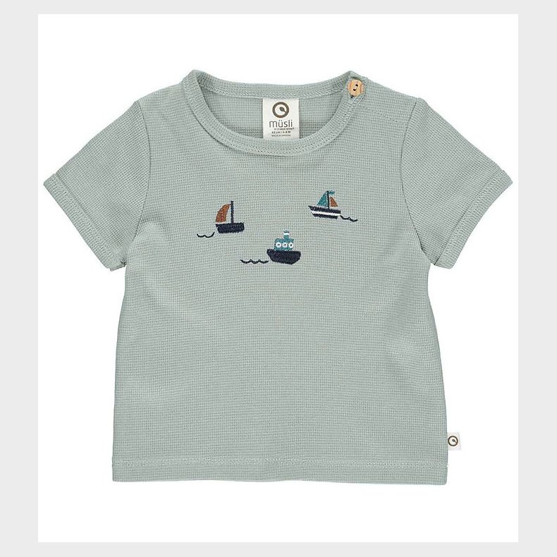 Msli T-shirt - Waffle - Spa Green