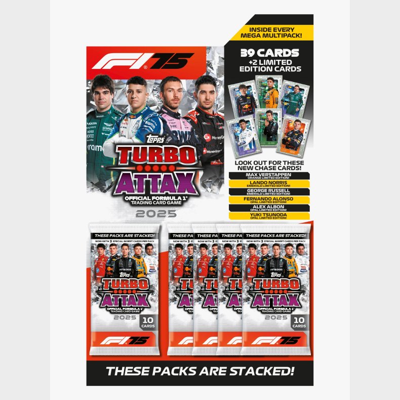 Topps Formula 1 Samlekort Turbo Attax Mega Multi Pack