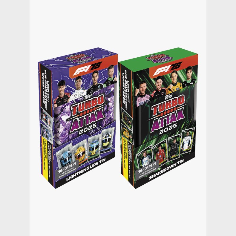 Topps Formula 1 Samlekort Turbo Attax Mega Tin Lightning Lids &  Shakedowns - Blandede