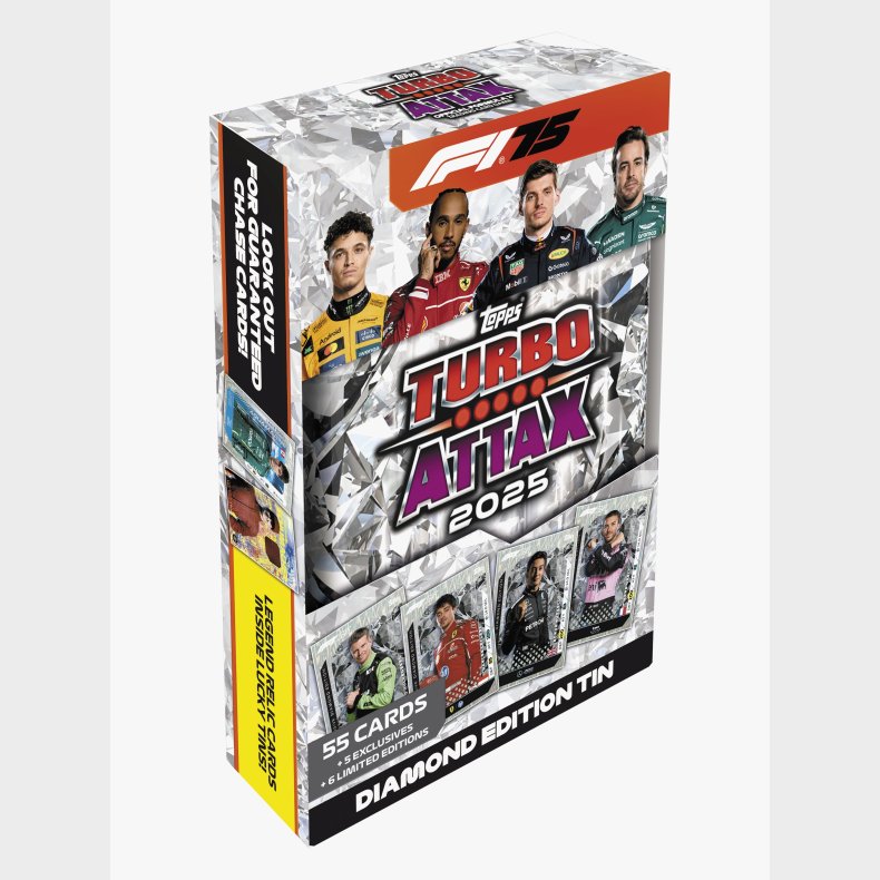 Topps Formula 1 Samlekort Turbo Attax Mega Tin Diamond Edition