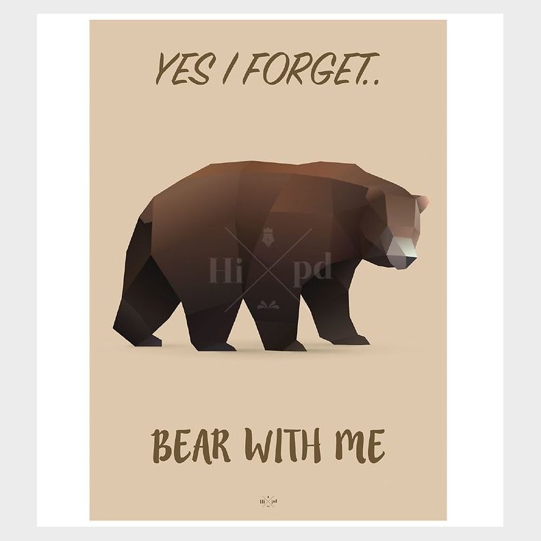 Hipd Plakat - A3 - Bear