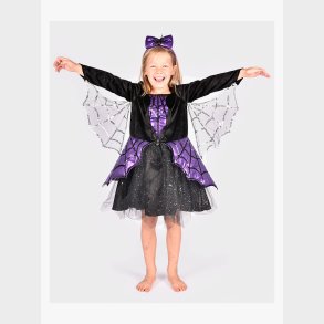 Den Goda Fen Edderkoppe-kjole med Hrbnd 110-116 cm