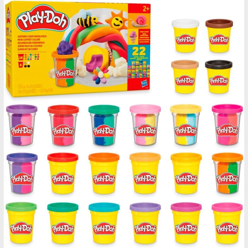 Play-Doh Modellervoks Ultimate Farvepakke 22-pak