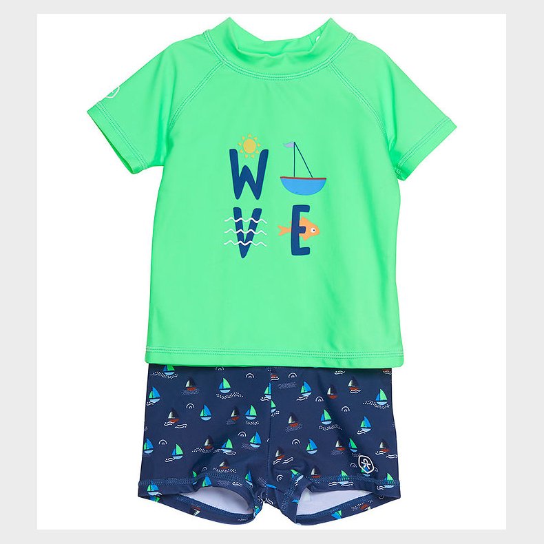 Color Kids Badest - Badebluse/Badebukser - Summer Green