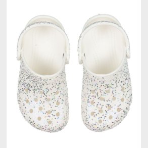 Crocs Sandaler - Classic Starry Glitter Clog K - Hvid
