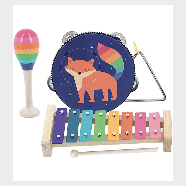 Vilac Musiks�t - 4 Instrumenter - Rainbow Af Andy Westface