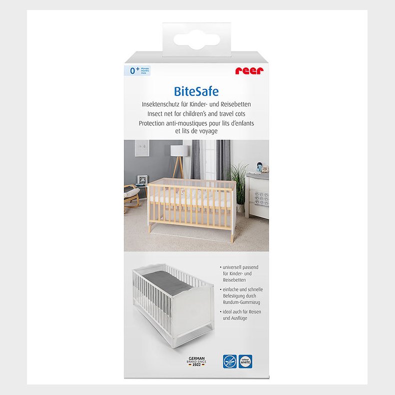 Reer Myggenet - Tremmeseng/Rejseseng/Barnevogn - Hvid