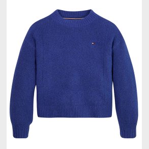 Tommy Hilfiger Bluse - Strik - Pointelle - Navy Voyage