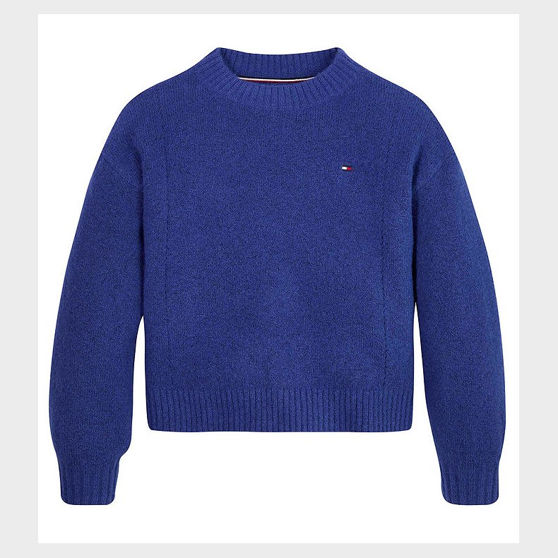 Tommy Hilfiger Bluse - Strik - Pointelle - Navy Voyage