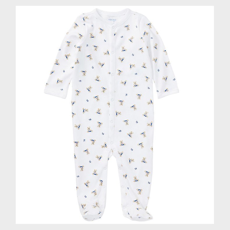 Polo Ralph Lauren Heldragt - Core Replen - Hvid/Bl m. Bamser