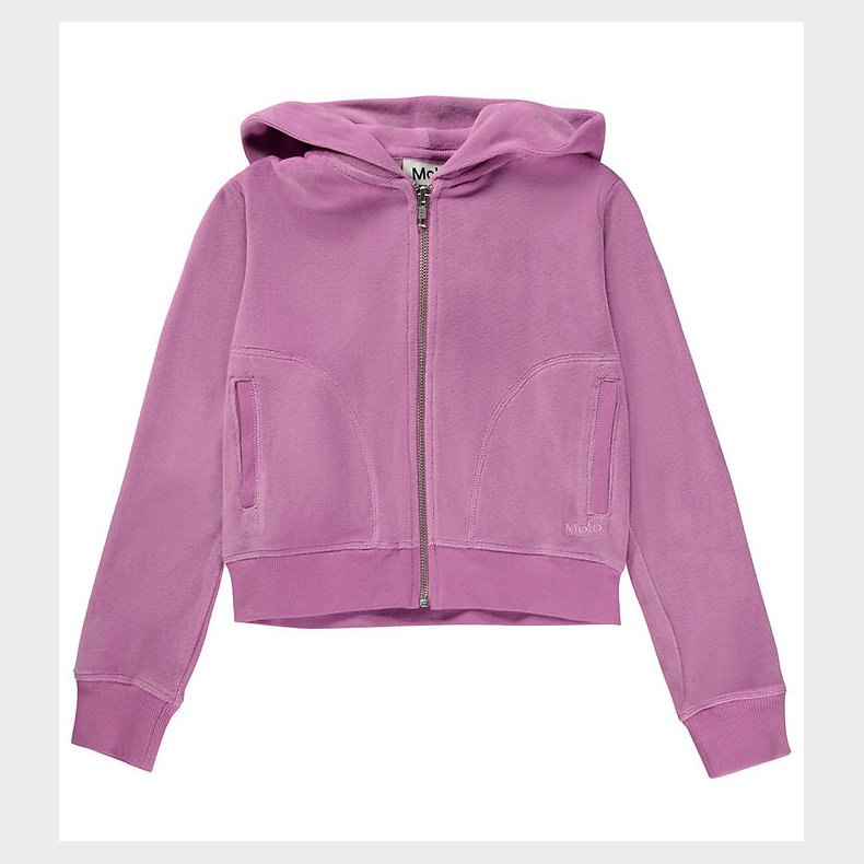 Molo Cardigan - Velour - Milla - Purple Ray