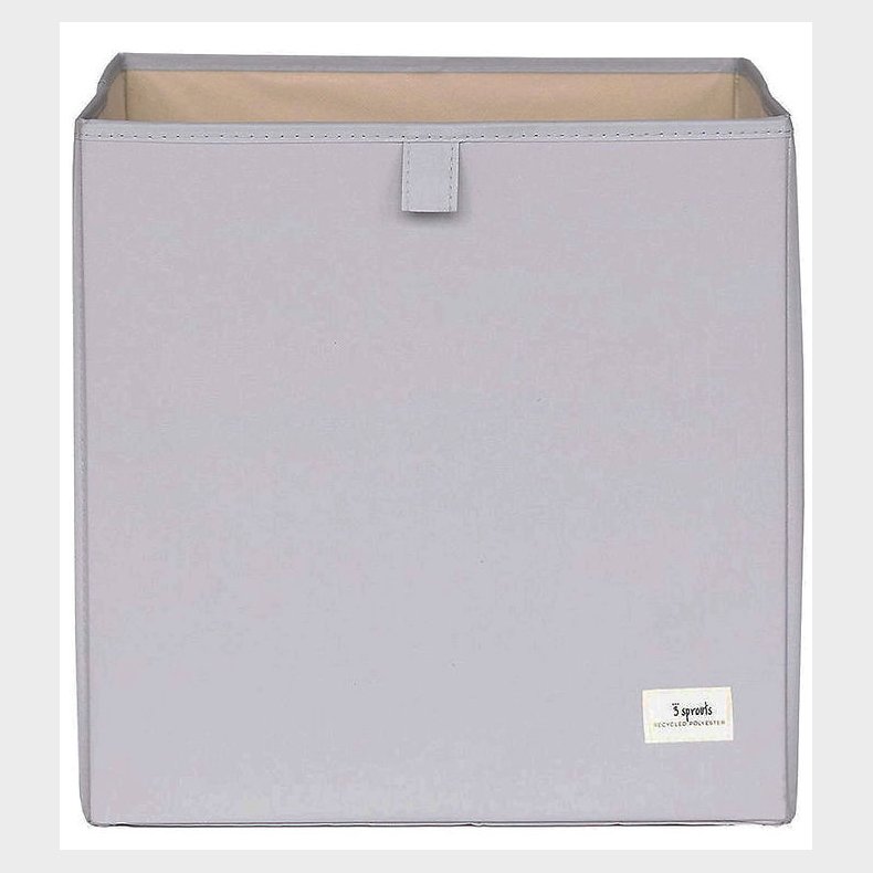 3 Sprouts Opbevaringskasse - 33 x 33 x 33 cm - Lysegr