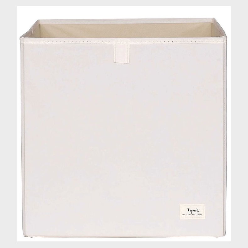 3 Sprouts Opbevaringskasse - 33 x 33 x 33 cm - Creme