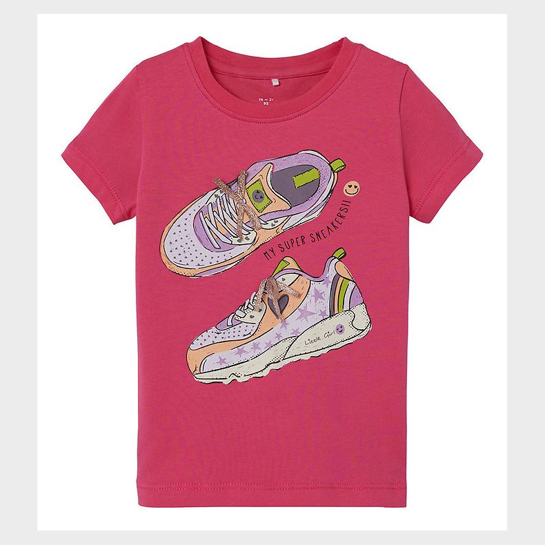 Name It T-shirt - NmfKathine Box - Pink Flamb