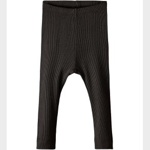 Name It Leggings - Rib - Noos - NbnKab - Sort