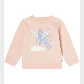 Stella McCartney Kids Sweatshirt - Pudderrosa m. Enhjrning