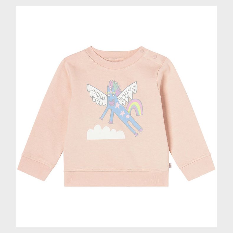 Stella McCartney Kids Sweatshirt - Pudderrosa m. Enhjrning