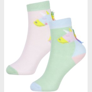 Stella McCartney Kids Strmper - 2-pak - Rosa/Grn m. Frynser