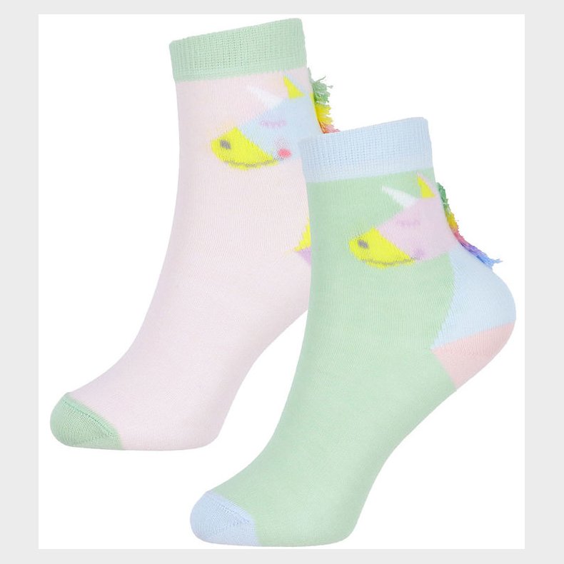 Stella McCartney Kids Strmper - 2-pak - Rosa/Grn m. Frynser