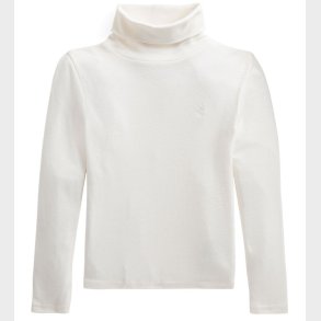 Polo Ralph Lauren Bluse - Hvid m. Rullekrave