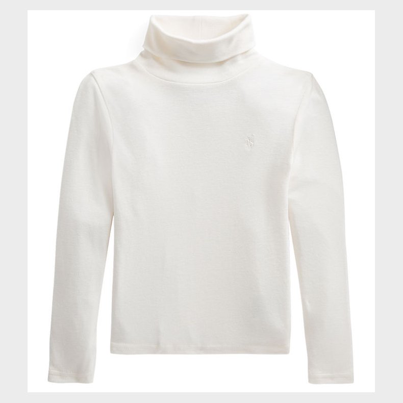 Polo Ralph Lauren Bluse - Hvid m. Rullekrave