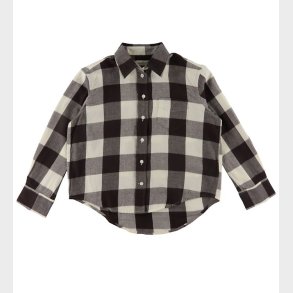 GANT Skjorte - Ternet - Relaxed - Cream/Brun