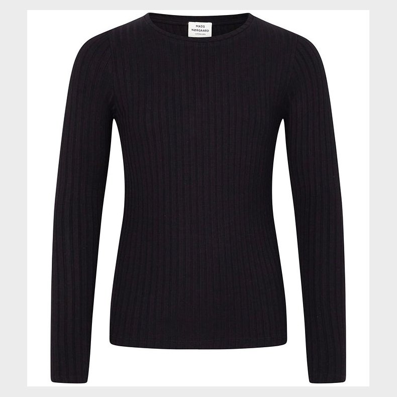 Mads Nrgaard Bluse - Rib - Talika Top - Black