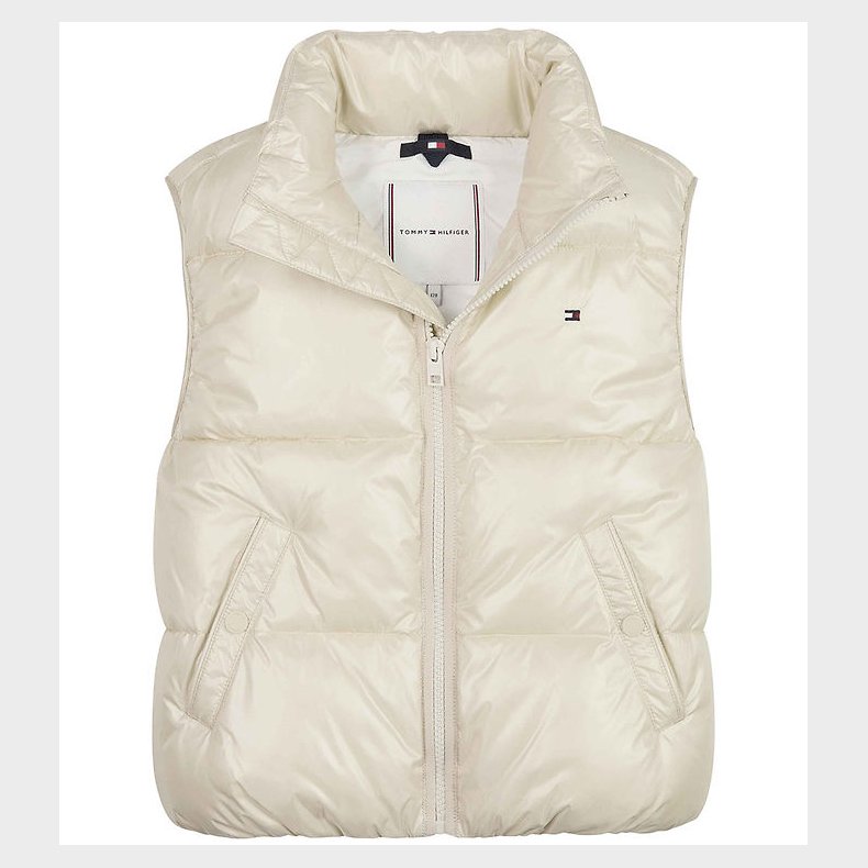 Tommy Hilfiger Dynevest - Glossy Short Puffer - Classic Beige
