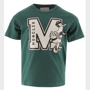 Moncler T-shirt - Grn/Hvid m. Print