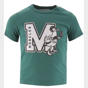 Moncler T-shirt - Grn/Hvid m. Print