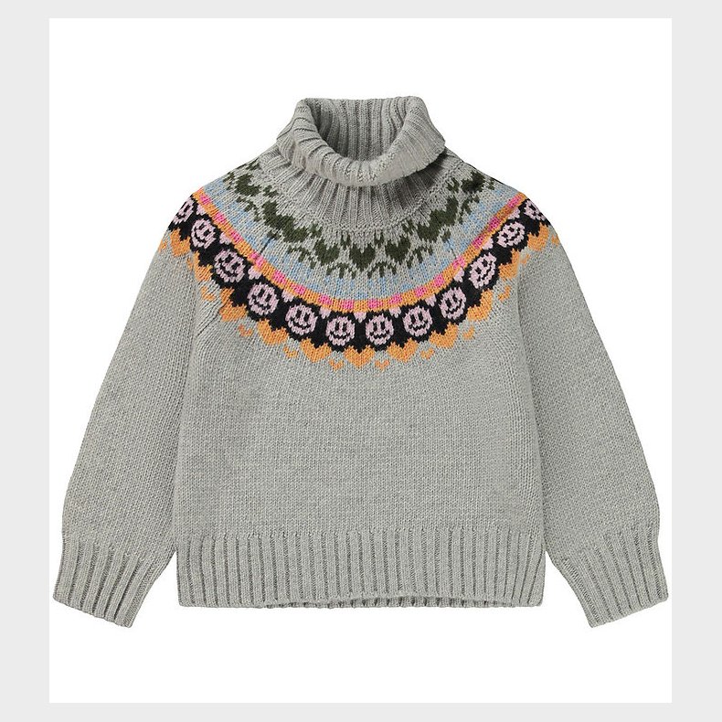 Molo Bluse - Uld/Akryl - Gimla - Light Grey Melange