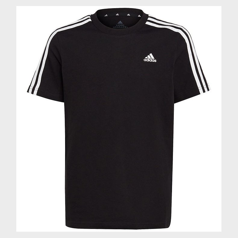 adidas Performance T-Shirt - U 3S TEE - Sort/Hvid