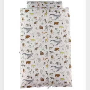 Nrgaard Madsens Sengetj - Baby - Hvid m. Dyr