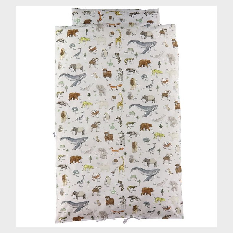 Nrgaard Madsens Sengetj - Baby - Hvid m. Dyr