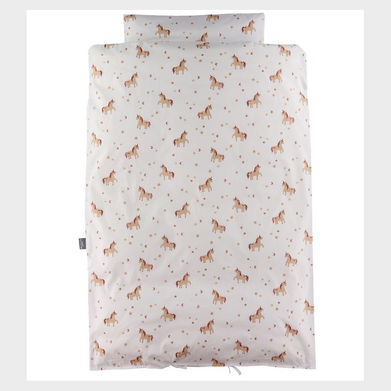 Nrgaard Madsens Sengetj - Junior - Hvid m. Enhjrninger