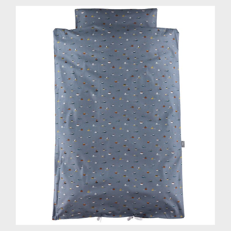 Nrgaard Madsens Sengetj - Junior - Bl m. Sejlskibe