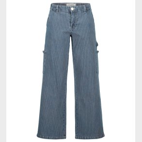 Sofie Schnoor Girls Jeans - Light Blue Stribet