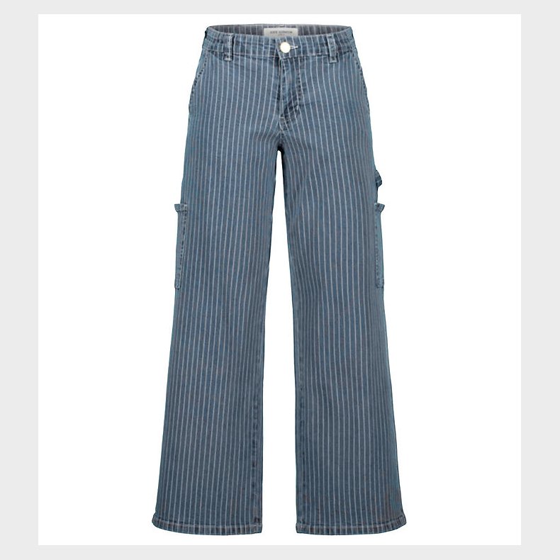 Sofie Schnoor Girls Jeans - Light Blue Stribet