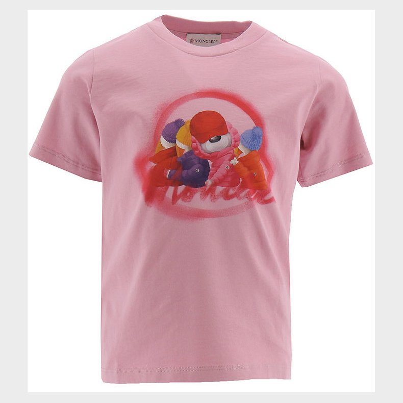 Moncler T-shirt - Dusty Rose m. Print