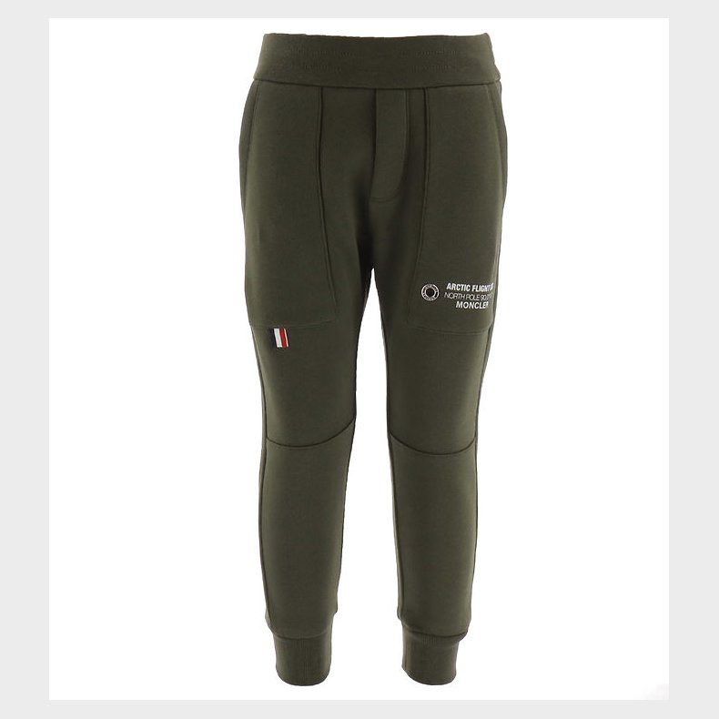 Moncler Sweatpants - Armygrn m. Hvid